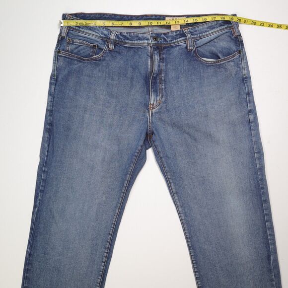 Orvis 5 Pocket Jeans 2XM2 Trust Your Fly Royal Wulff Flex Denim Mens 40 x 28.5 - Picture 7 of 10